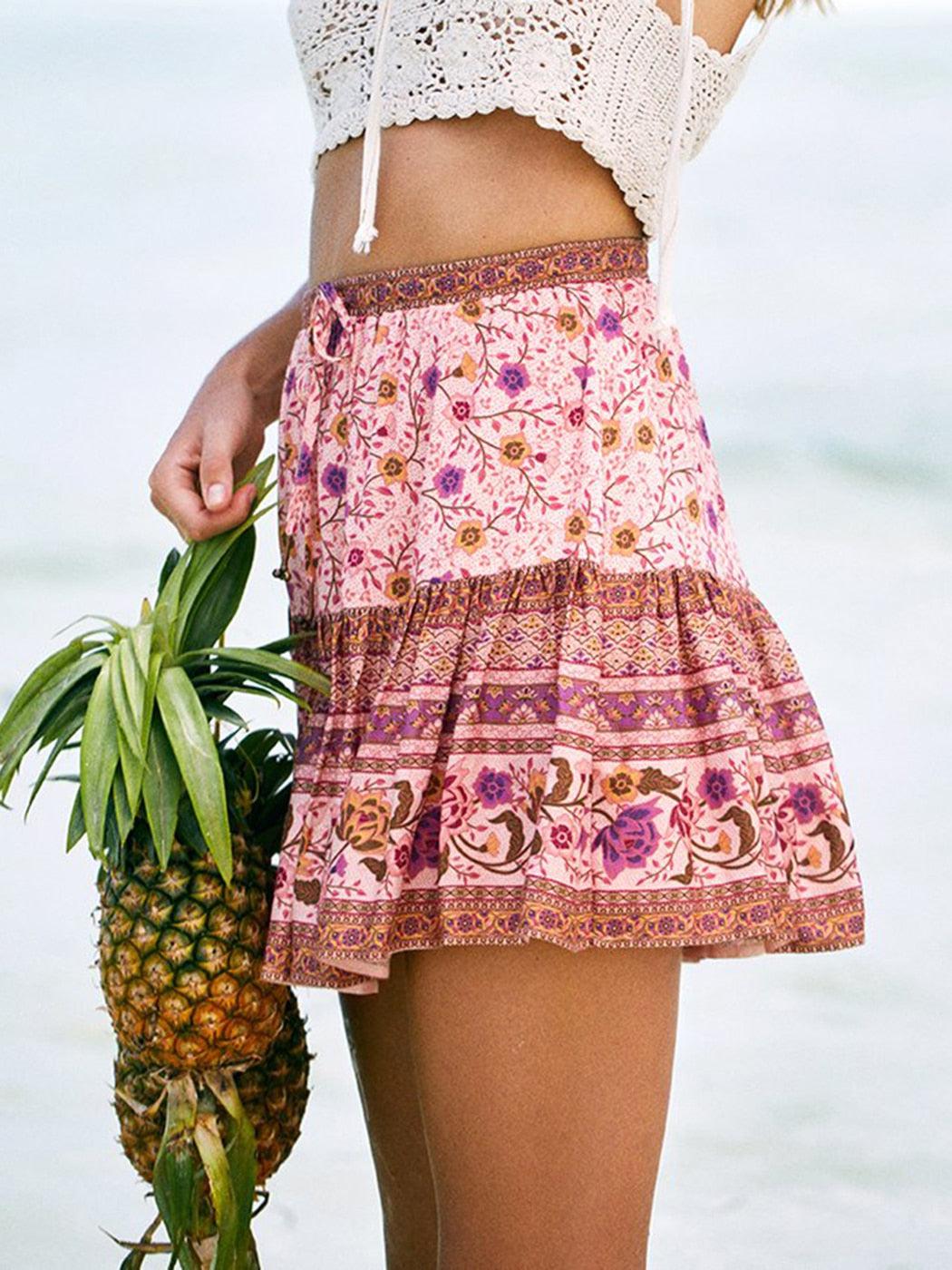 long boho skirt